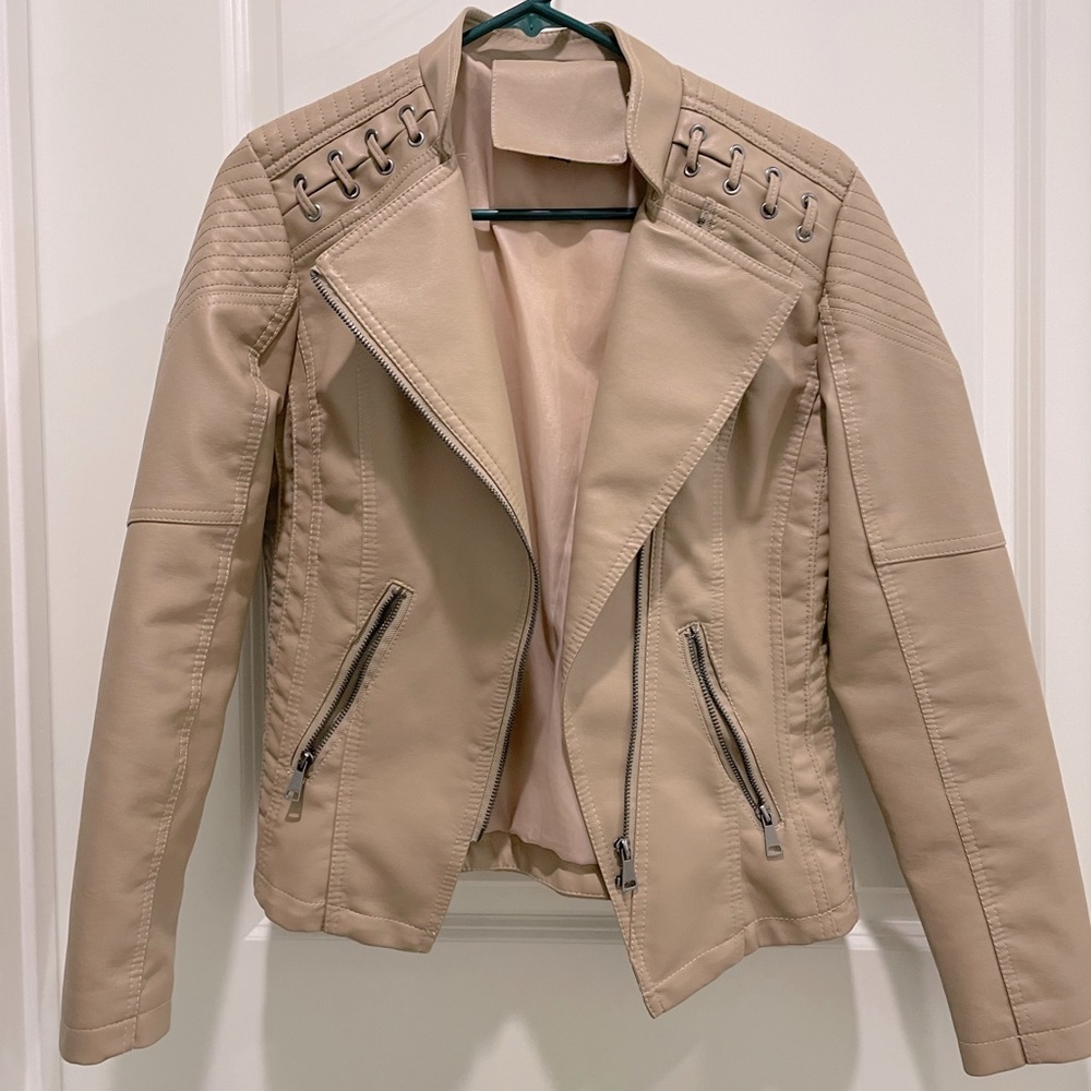 Faux leather jacket